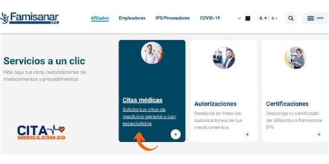 cita virtual famisanar|Agendamiento de Citas Médicas en Famisanar